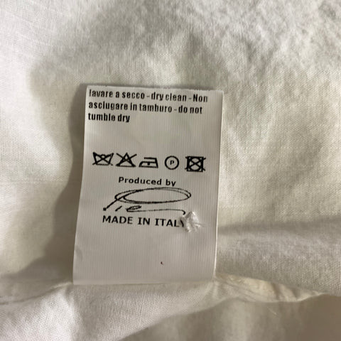 BOY Size 0 White Cotton Pointed Collar Shirt