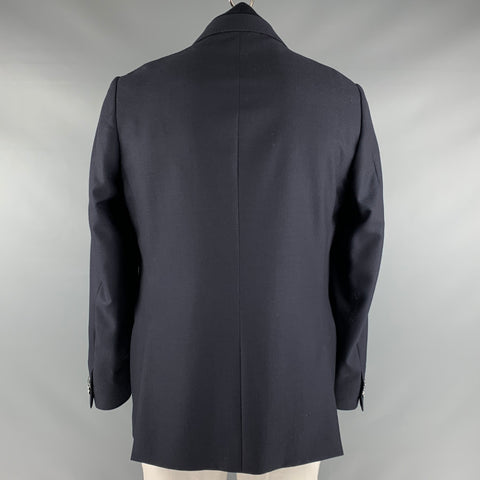 CORNELIANI Taille 42 Veste à simple boutonnage en laine vierge marine