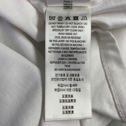 BURBERRY Size XS White Embellishment Cotton Crew Neck Pullover