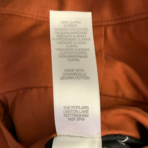 Pantalon habillé fuselé plissé PAUL SMITH en twill de coton rouille taille 34