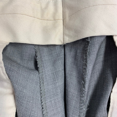 VERSACE Vintage Size 42 Grey Wool Notch Lapel Suit