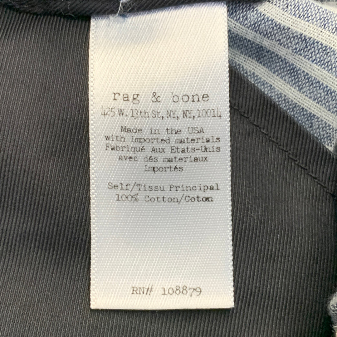 RAG & BONE Size 33 Navy Cotton Flat Front Button Fly Shorts