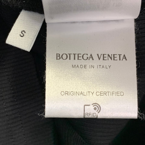 BOTTEGA VENETA Size S Black Cotton Blend Ribbed Tank Dress