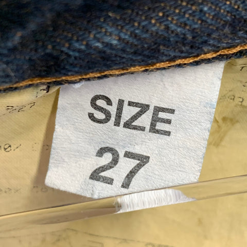 JOHN RICHMOND Size 27 Indigo Black Red Denim Twill Patches Flared Jeans
