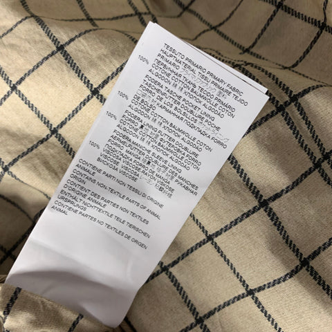 MAISON MARGIELA Size M Khaki Cotton Cut Out Trench Coat