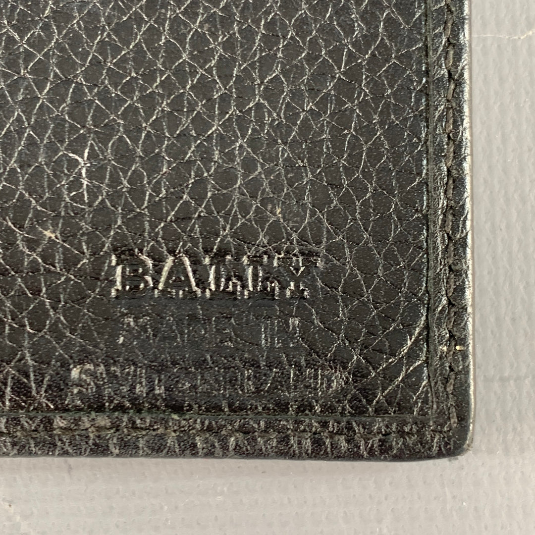 BALLY Black Leather Bifold Wallet