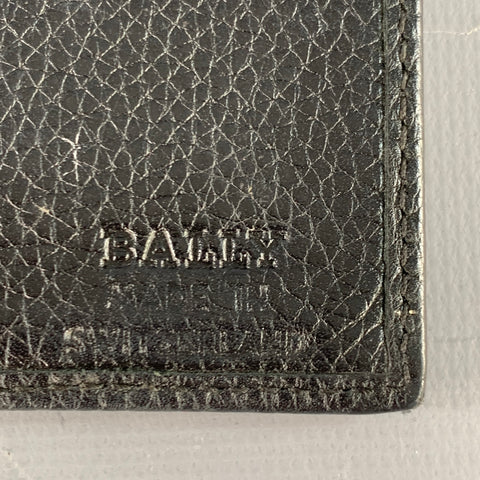BALLY Black Leather Bifold Wallet