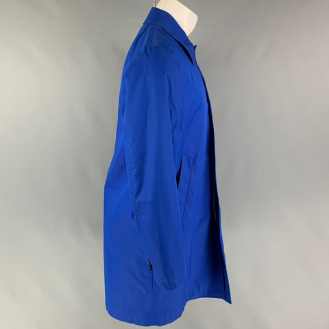 PS by PAUL SMITH Size L Royal Blue Cotton Nylon Coat