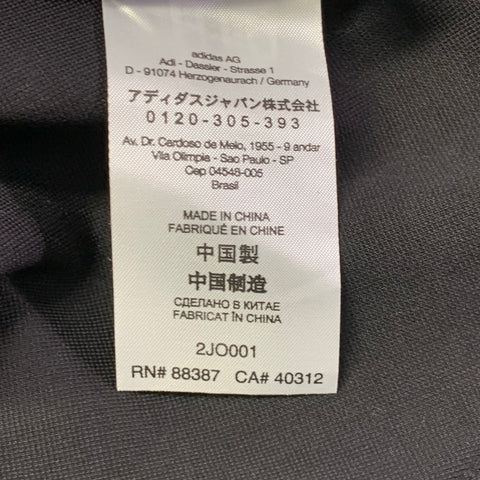 Y-3 Size M Black White Polyamide Blend Zip Up Drawstring Tracksuit