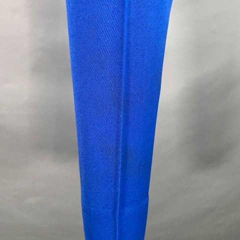 AMI by ALEXANDRE MATTIUSSI Size 28 Royal Blue Wool Twill Button Fly Dress Pants
