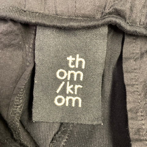 THOM KROM Size S Black White Vertical Stripe Cotton Sweatpants Casual Pants