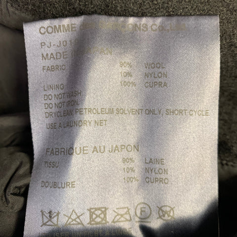 COMME des GARCONS 2022 Size L Black Wool Blend Jacket