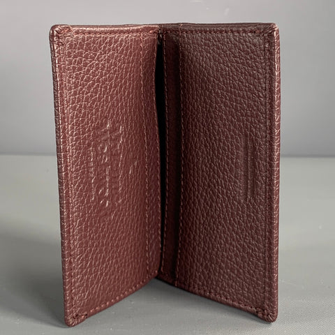 VIVIENNE WESTWOOD One Size Burgundy Leather Wallet