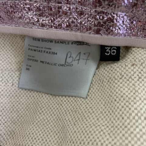 TOM FORD Size M Pink Cotton Blend Metallic Jean Cut Casual Pants