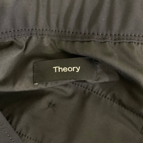 THEORY Size 30 Black Solid Polyamide Blend Drawstring Casual Pants