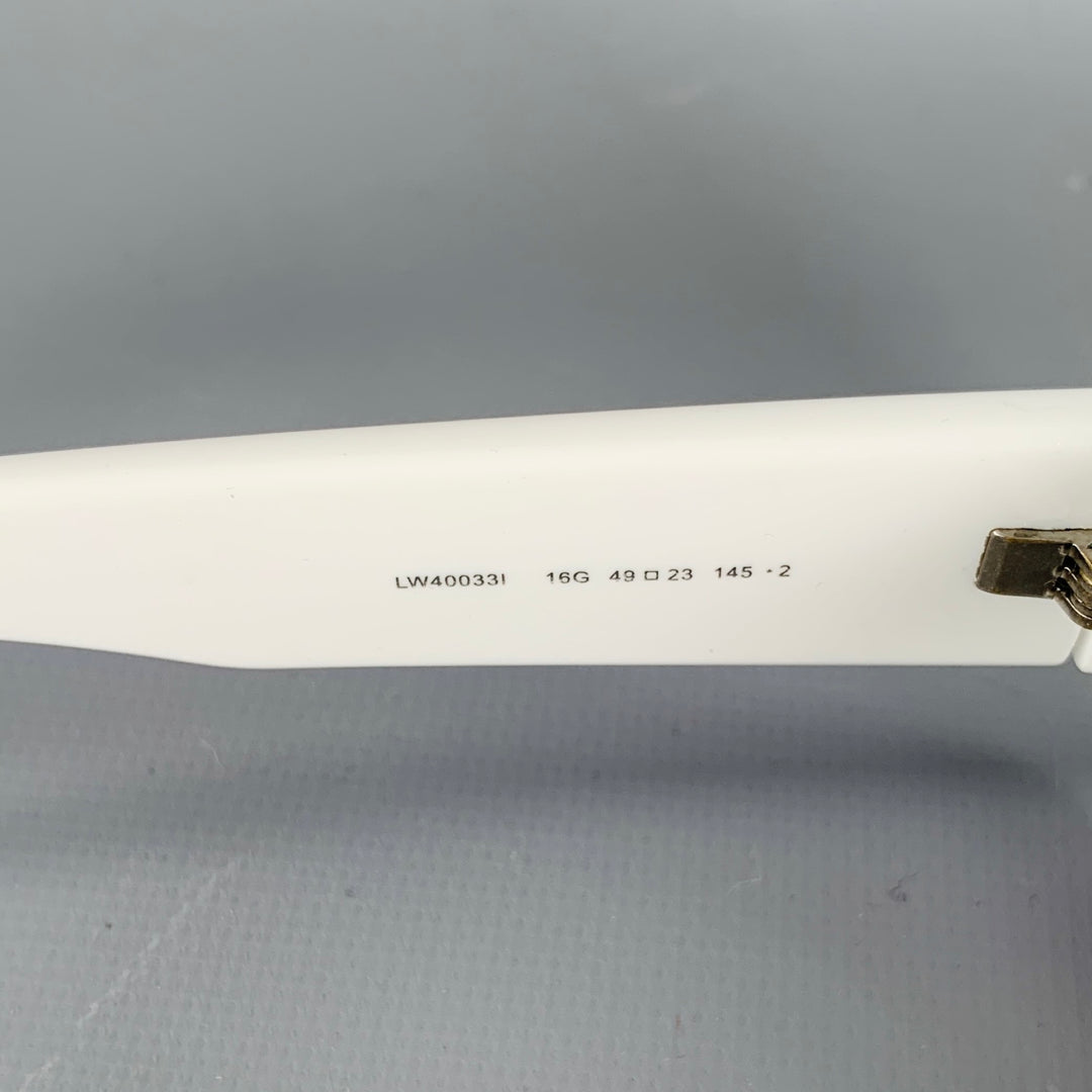 LOEWE x PAULA'S IBIZA White Green Acetate Two Tone Sunglasses