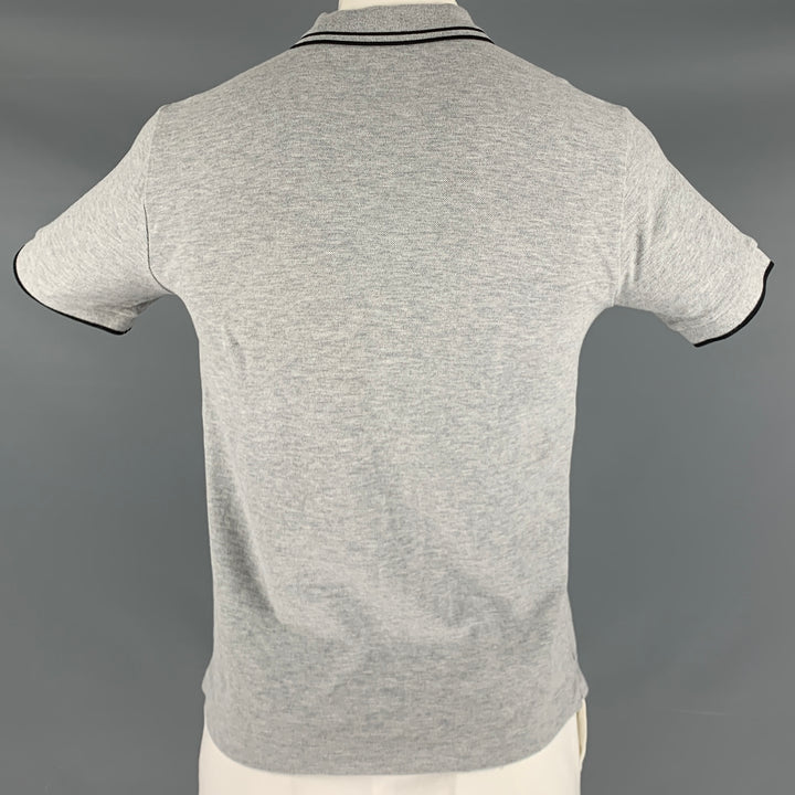 MCQ by ALEXANDER MCQUEEN Size XL Grey Black Cotton Buttoned Polo