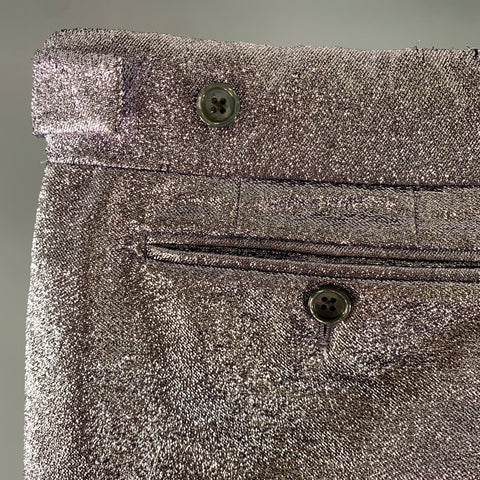 TOM FORD Size 30 Purple Metallic Polyester Silk Pants
