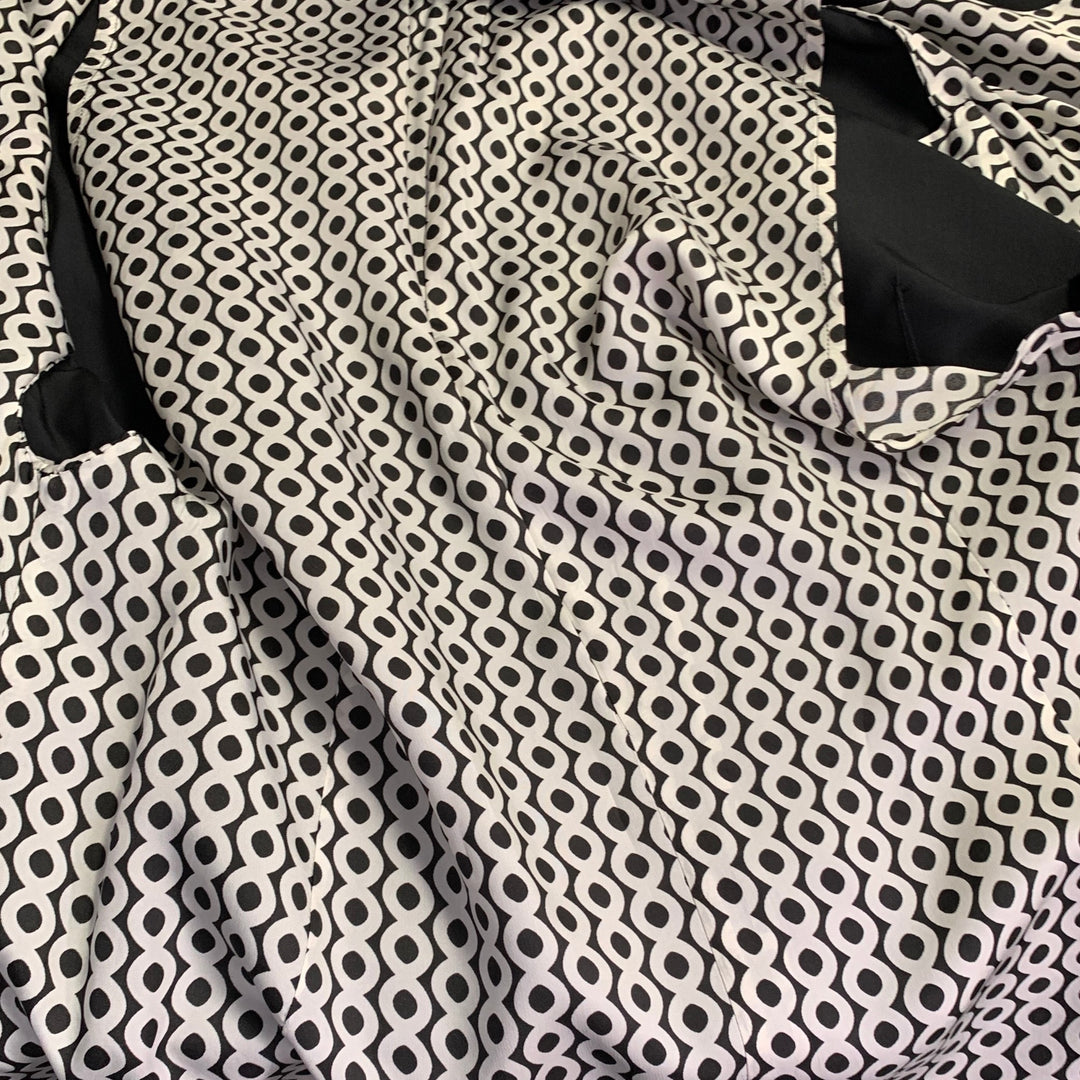 YOHJI YAMAMOTO Size XL Black Silk Single Breasted Drop Shoulder Sport Coat