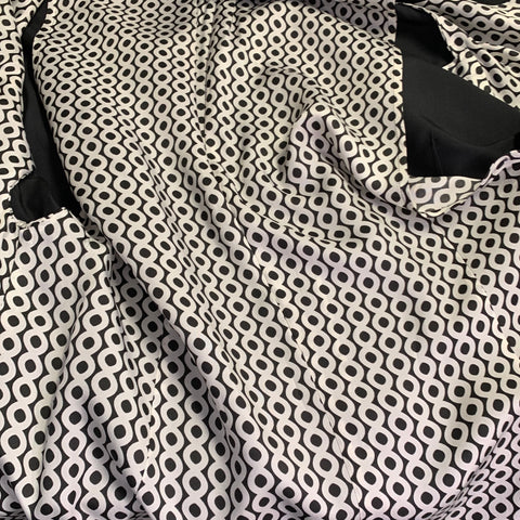 YOHJI YAMAMOTO Size XL Black Silk Single Breasted Drop Shoulder Sport Coat