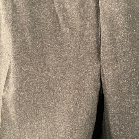 ISAIA Size 39 Grey Charcoal Wool Zip Fly Dress Pants