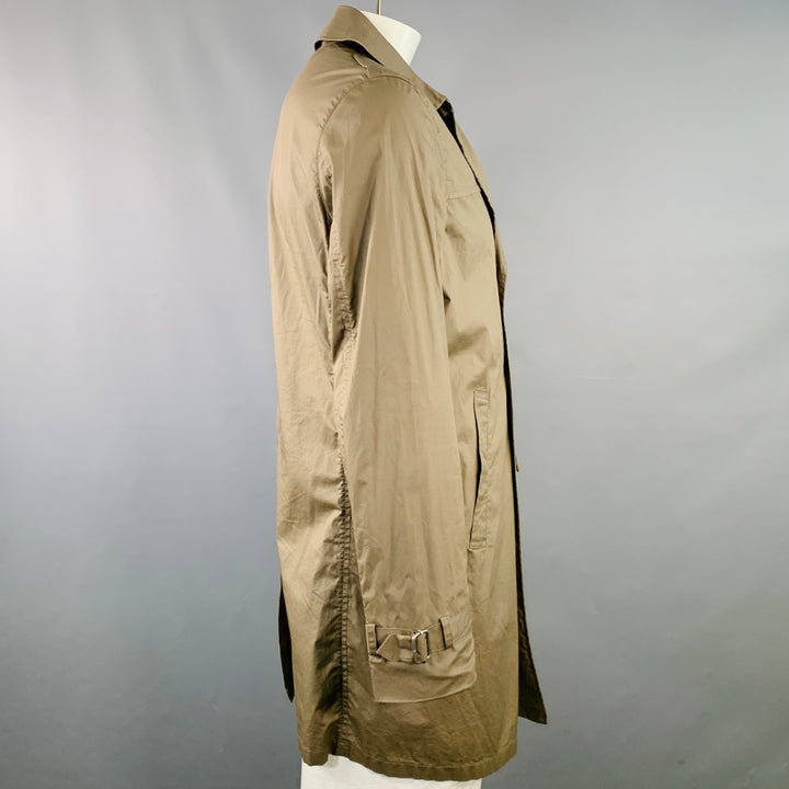 JOHN VARVATOS STAR USA Size L Tan Cotton Double Breasted Trenchcoat
