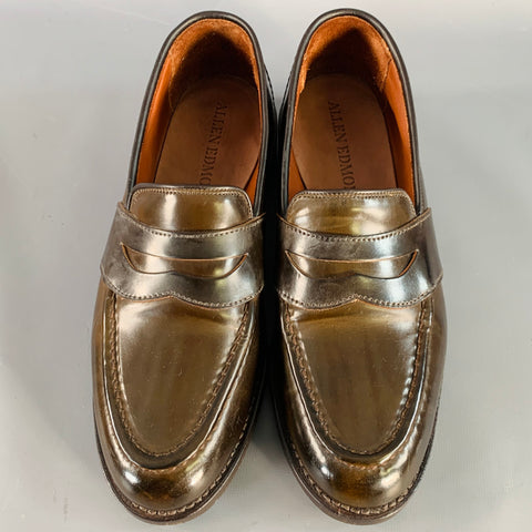 ALLEN EDMONDS Size 7 Randolph Brown Leather Penny Loafers
