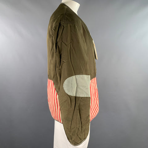 VISVIM Size M Green Nylon Reversible Jacket