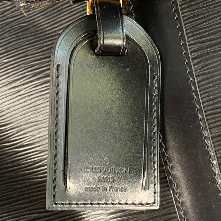 LOUIS VUITTON Keepall Black Epi Leather Duffle Bag