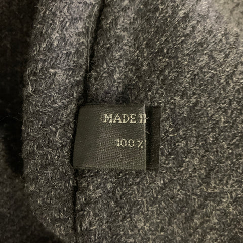 PRADA Size 2 Grey Dark Grey Wool Blend Mini Skirt