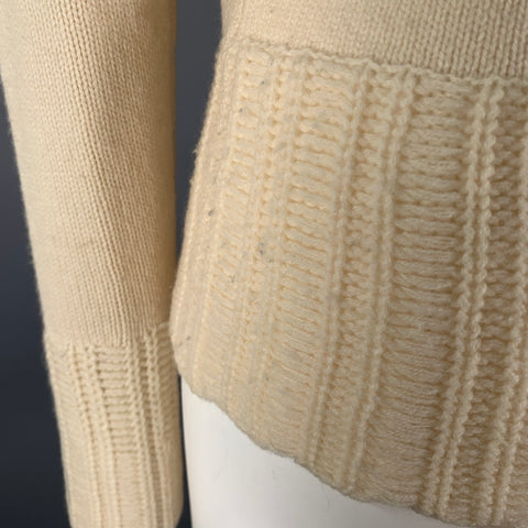 TSE Size M Cream Cashmere Knit Cowl Neck Sweater