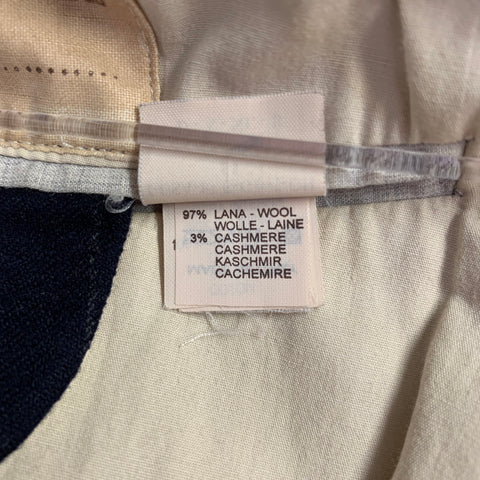 BRUNELLO CUCINELLI Size 44 Navy Grey Pinstripe Wool Cashmere Sport Coat