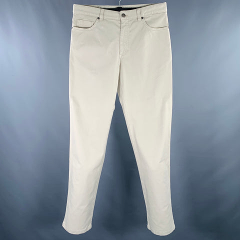 JEAN DROIT ERMENEGILDO ZEGNA Taille 33 Coton mélangé Beige