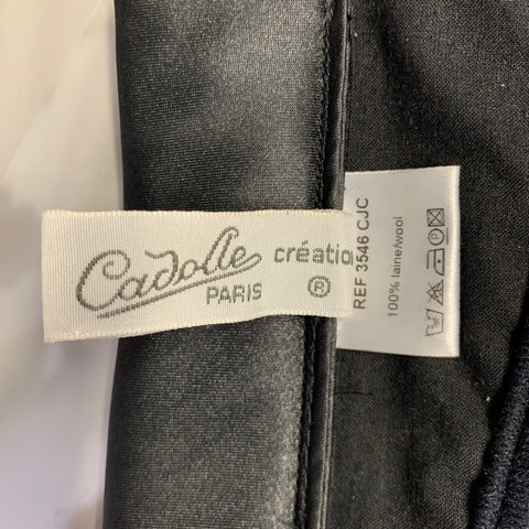 CADOLLE Size S Black Wool Corset Casual Top