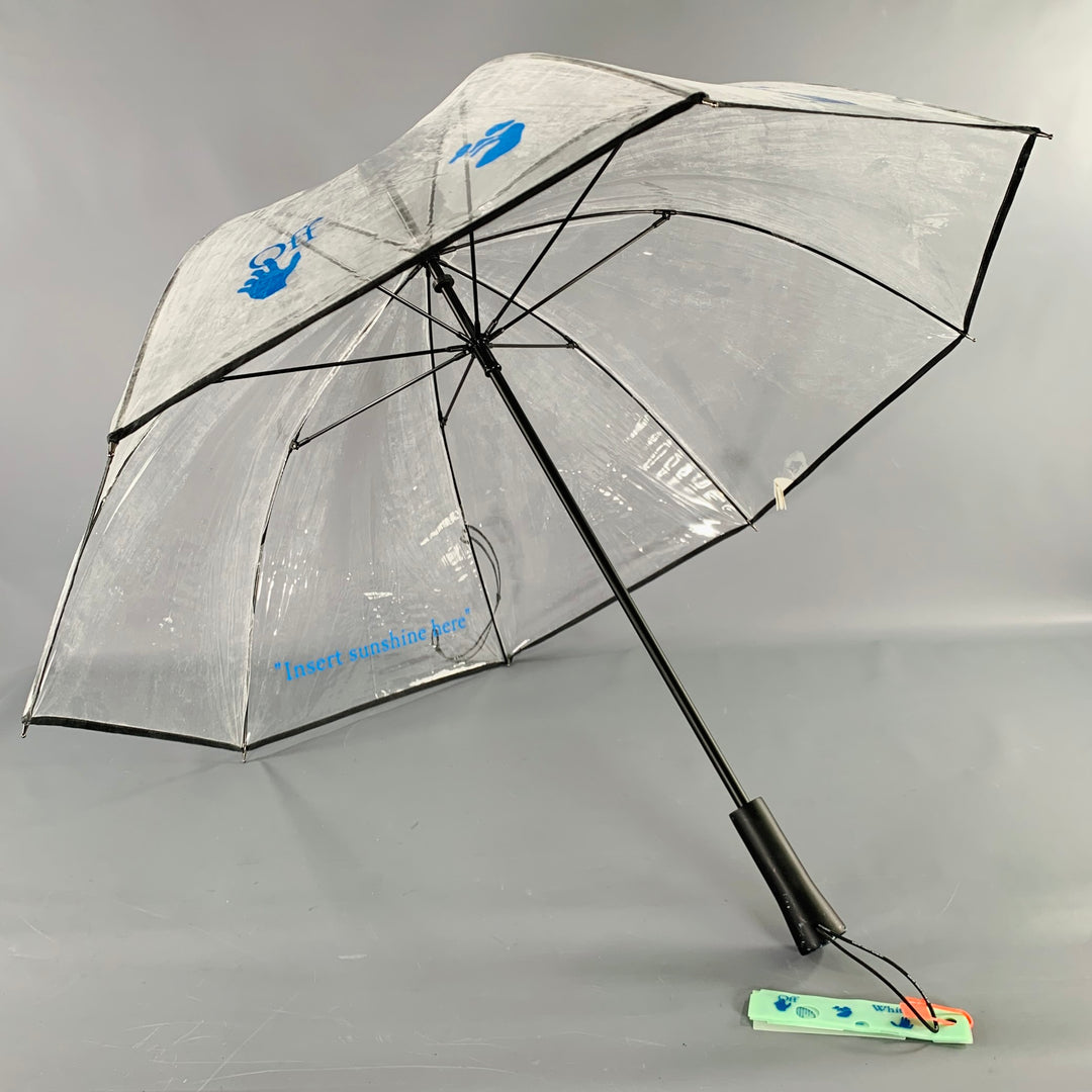 OFF-WHITE Blue Clear -Swimming Man- Transparent Plastic Umbrella