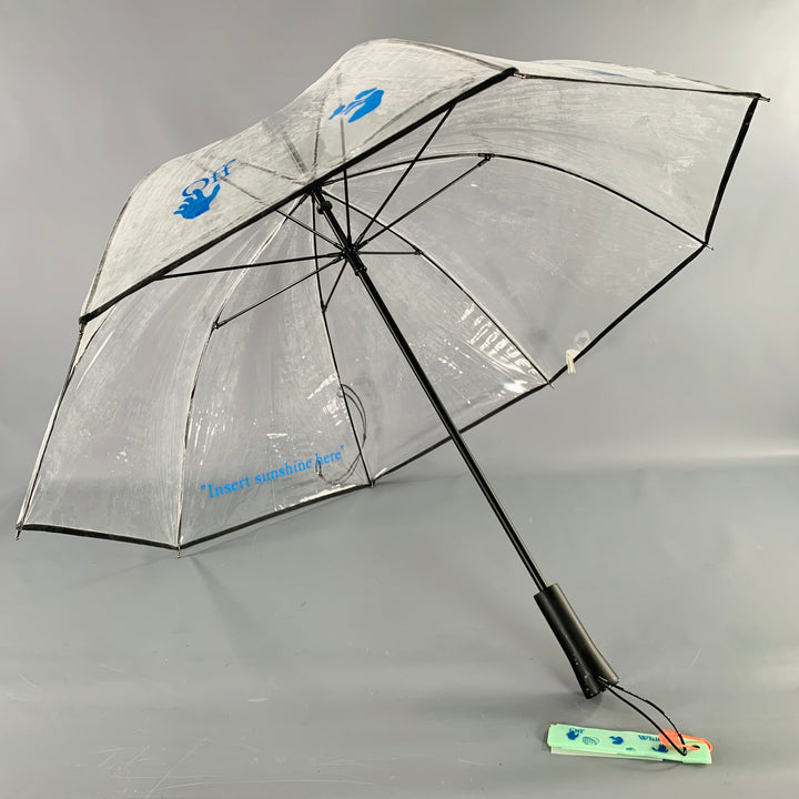 OFF-WHITE Blue Clear -Swimming Man- Transparent Plastic Umbrella