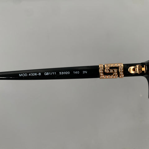 VERSACE Black Gold VE4471B Greca Sunglasses