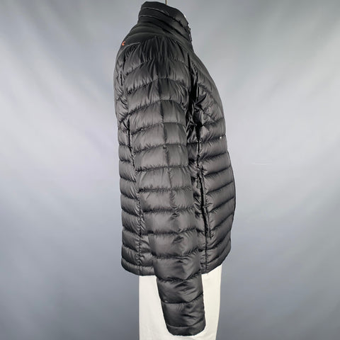 KJUS Size XL Black Quilted Polyester Zip Up Jacket