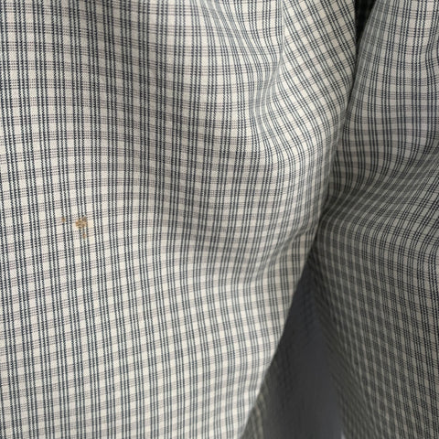 RRL by RALPH LAUREN Size L White Green Grey Plaid Cotton Long Sleeve Shirt
