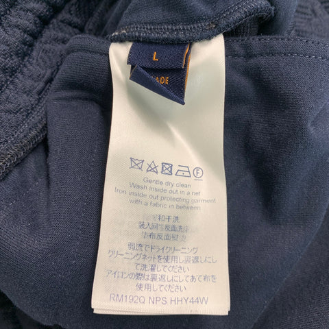 LOUIS VUITTON Size M -Technical Tracksuit- Navy Monogram Zip Up Tracksuit