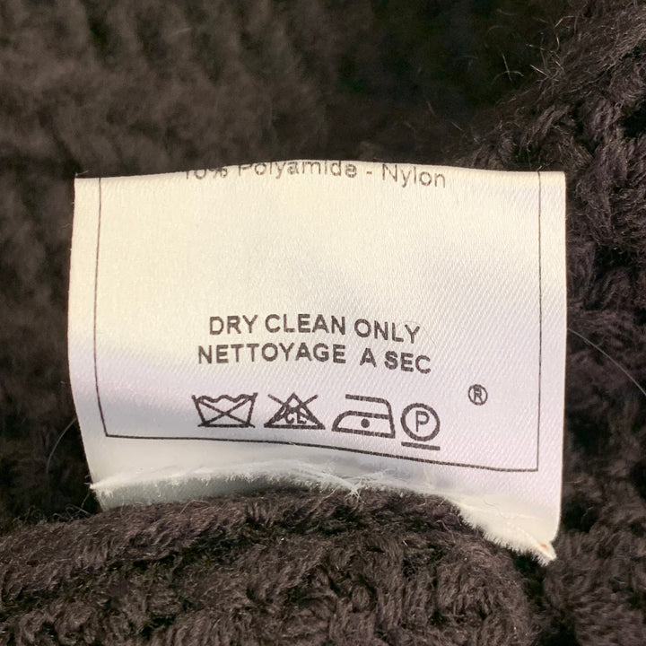 JOHN GALLIANO Size M Brown Wool Blend Turtleneck Chunky Knit Sweater