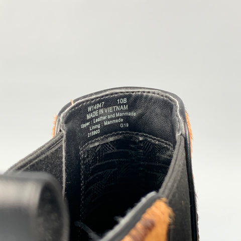 COLE HAAN Talla 10 Botas Chelsea Mara con estampado animal beige y marrón