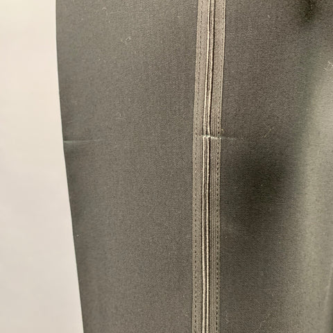 GIORGIO ARMANI Size 38 Black Wool Single Button Tuxedo