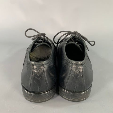 JOHN VARVATOS Size 9 Black Leather Oxford Lace Up Shoes