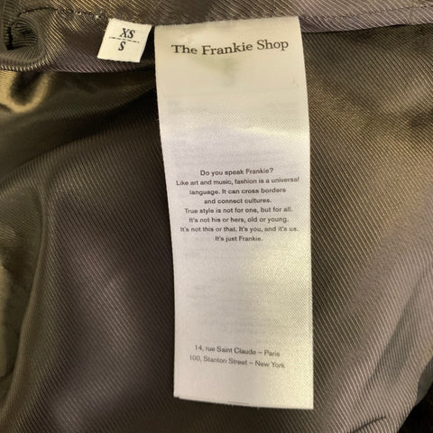 THE FRANKIE SHOP Size Oatmeal Wool Blend Shirt dress Shirt