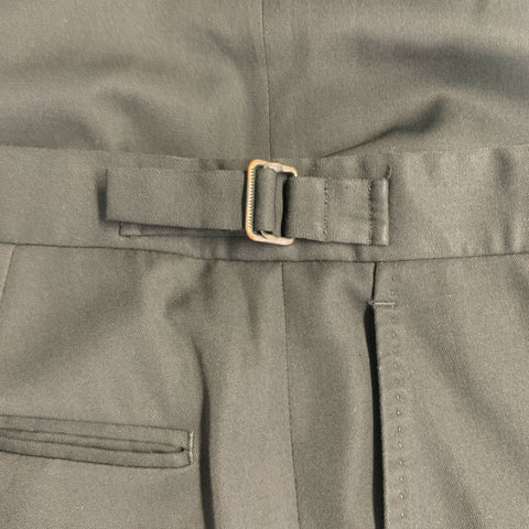 RALPH LAUREN Size 31 Black Wool Twill Side Tabs Straight Dress Pants