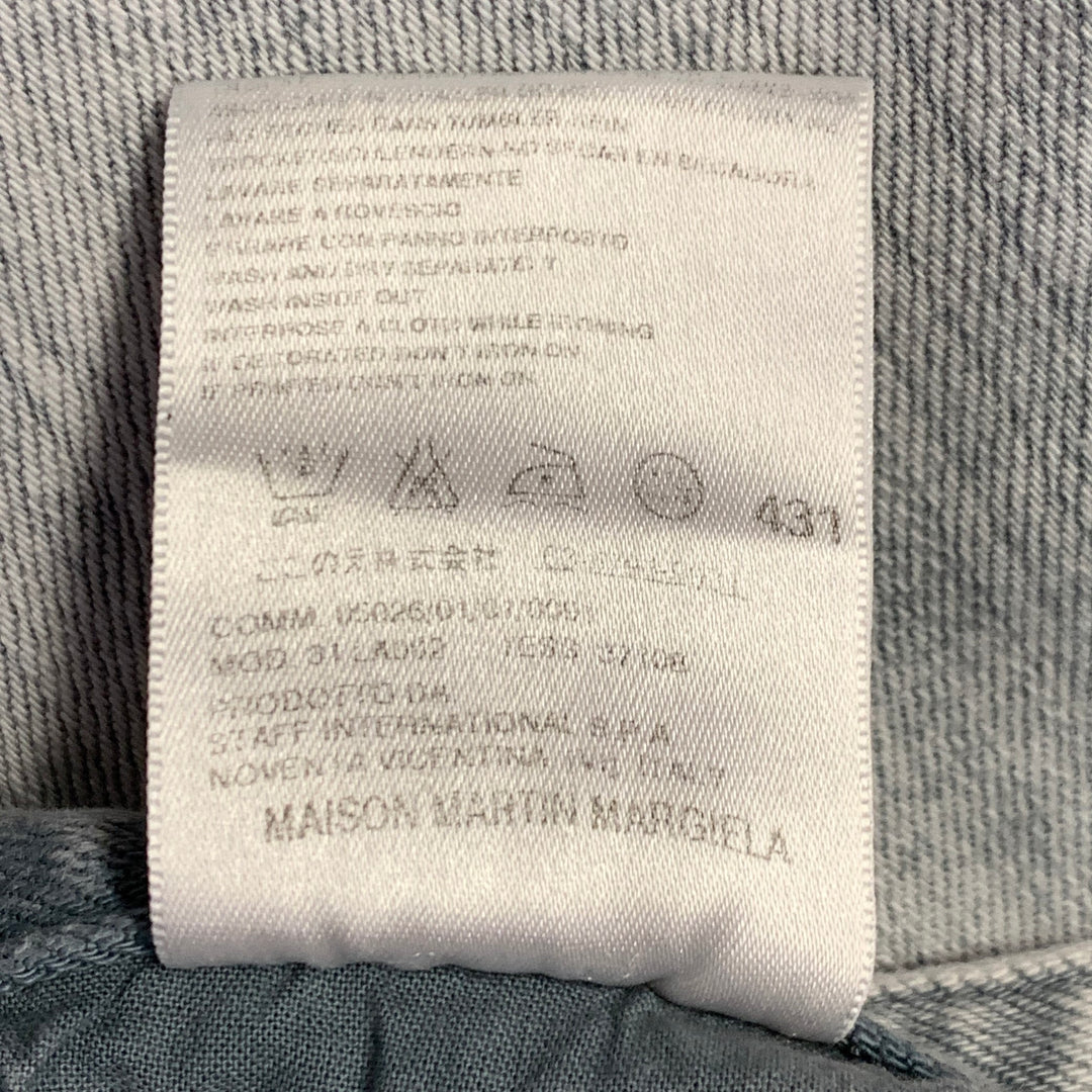 MAISON MARTIN MARGIELA Size M Grey Cotton Blend Skinny Jeans