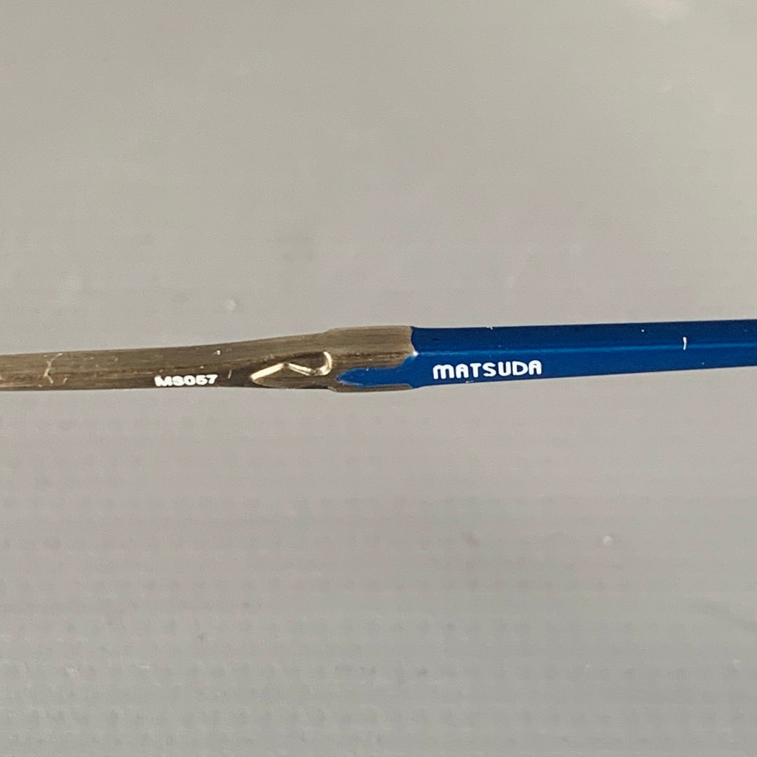 MATSUDA M3057 Silver Titanium Hexagonal Sunglasses