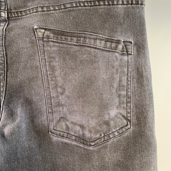 HELMUT LANG Size 32 Black Cotton Blend Straight Zip Fly Jeans