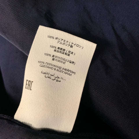 DRIES VAN NOTEN Size L Navy Polyamide Shirt Jacket